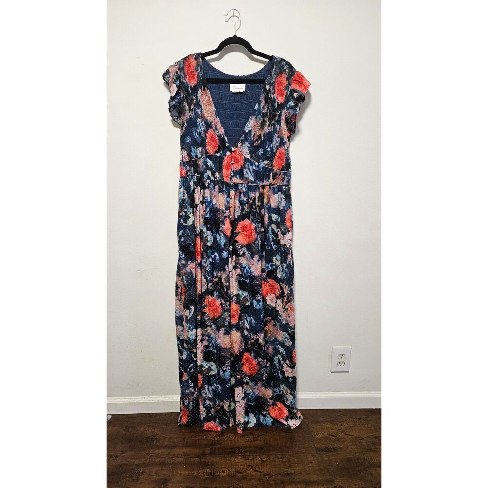 Anthropologie Peregrine Floral Jumpsuit XL
